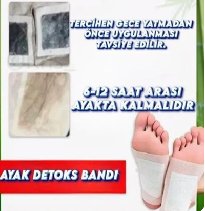 1 Alana 1 Bedava Ayak Detoks Bandı Natural Detox Bant