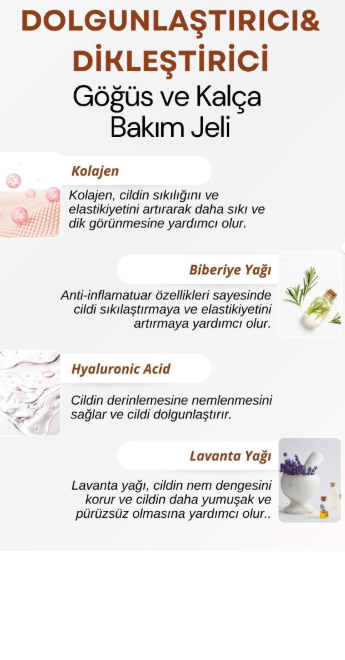 Dolgunlaştırıcı, Dikleştirici Kalça Büyütmeye Yardımcı Bakım Jeli 100 ml